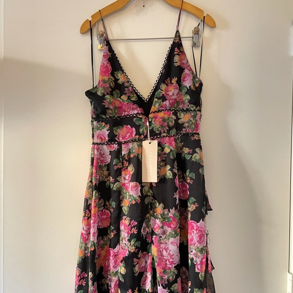 NWT Keepsake Dress Oblivion Midi Ruffle Dress 4 small - Picture 5 of 9